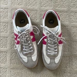Women's Athletic Shoes in Pink and White